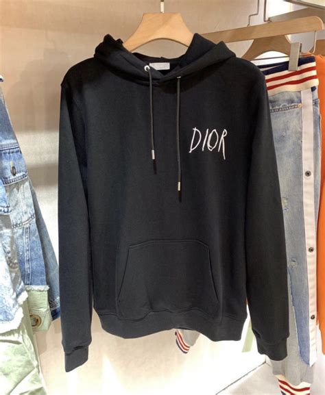 christian dior hoodie|black and white dior hoodie.